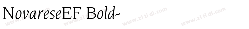 NovareseEF Bold字体转换